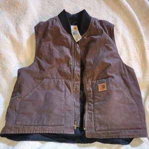 Mens Carhartt Zip Up Vest 2XL